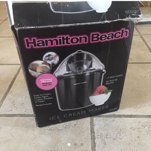 hamilton beach ice cream maker!